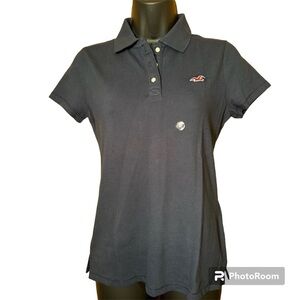 NWT Hollister stretch size small navy blue polo top